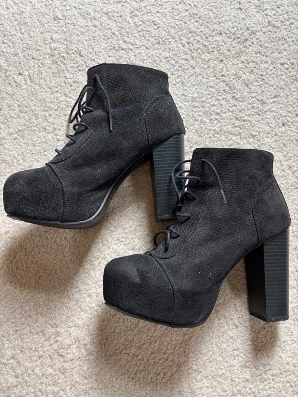 Black High Heel Boots